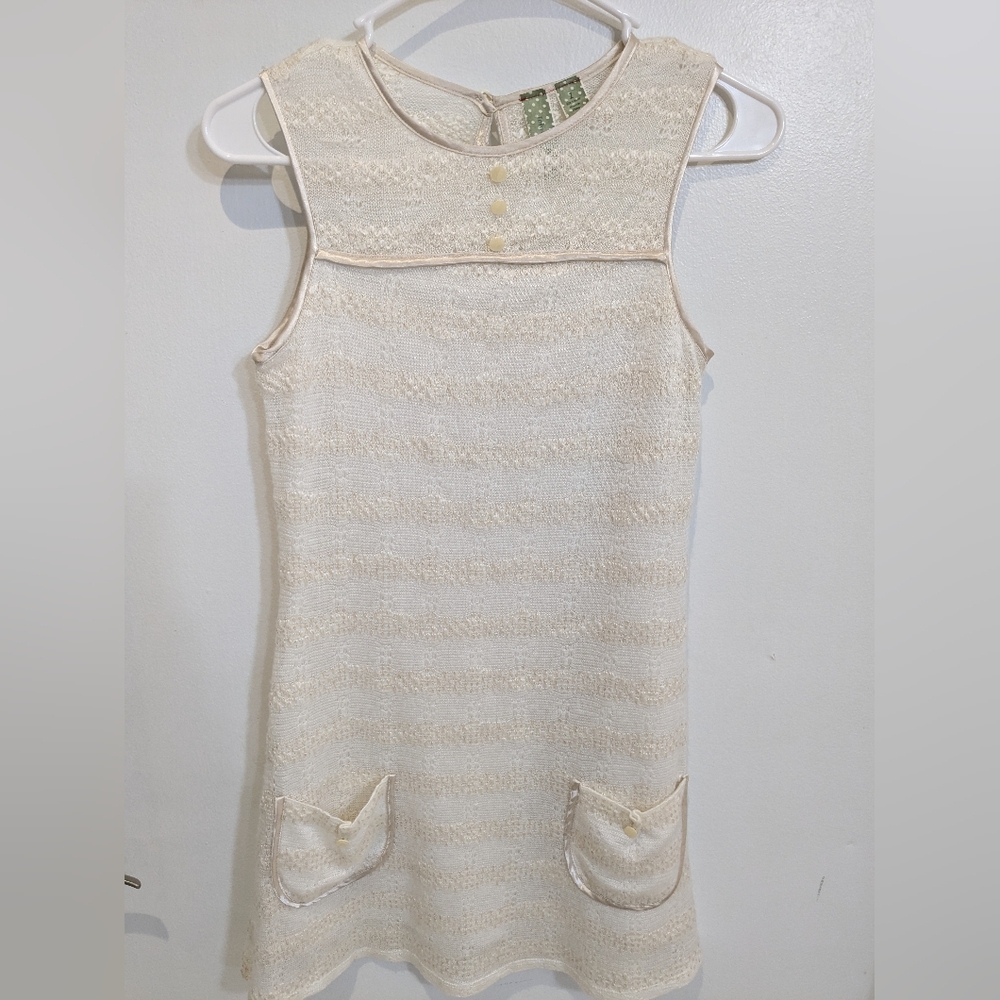 Johnny Martin Crochet Knit Lace Babydoll Dress, 1